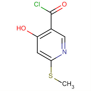 3-Pyridinecarbonyl chloride, 4-hydroxy-6-(methylthio)-
