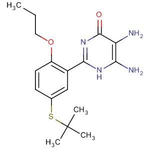 4(1H)-Pyrimidinone,5,6-diamino-2-[5-[(1,1-dimethylethyl)thio]-2-propoxyphenyl]-
