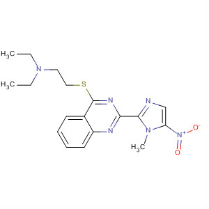 Ethanamine,N,N-diethyl-2-[[2-(1-methyl-5-nitro-1H-imidazol-2-yl)-4-quinazolinyl]thio]-