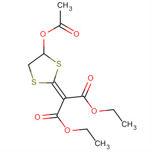 Propanedioic acid, [4-(acetyloxy)-1,3-dithiolan-2-ylidene]-, diethyl ester