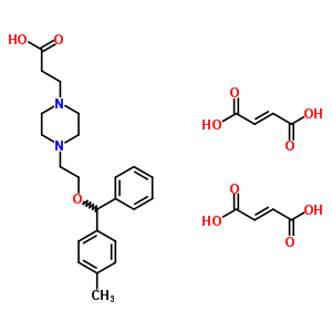 3-(4-{2-[(4-methylphenyl)(phenyl)methoxy]ethyl}piperazin-1-yl)propanoic acid di[(2E)-but-2-enedioate]