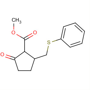 Cyclopentanecarboxylic acid, 2-oxo-5-[(phenylthio)methyl]-, methylester