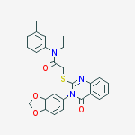 2-{[3-(1,3-benzodioxol-5-yl)-4-oxo-3,4-dihydroquinazolin-2-yl]sulfanyl}-N-ethyl-N-(3-methylphenyl)acetamide