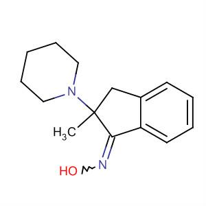 1H-Inden-1-one, 2,3-dihydro-2-methyl-2-(1-piperidinyl)-, oxime