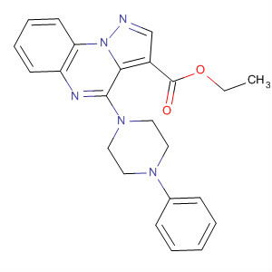 Pyrazolo[1,5-a]quinoxaline-3-carboxylic acid,4-(4-phenyl-1-piperazinyl)-, ethyl ester