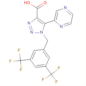 1H-1,2,3-Triazole-4-carboxylic acid,1-[[3,5-bis(trifluoromethyl)phenyl]methyl]-5-pyrazinyl-