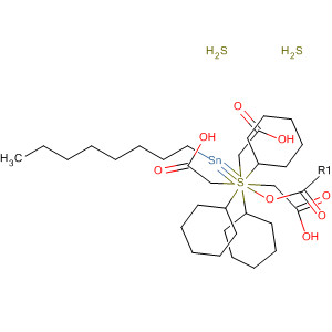 Acetic acid, 2,2',2''-[(octylstannylidyne)tris(thio)]tris-, tricyclohexyl ester