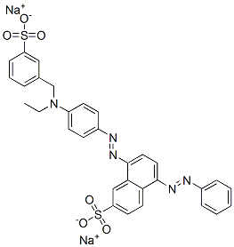disodium 8-[[4-[ethyl[(3-sulphonatophenyl)methyl]amino]phenyl]azo]-5-(phenylazo)naphthalene-2-sulphonate