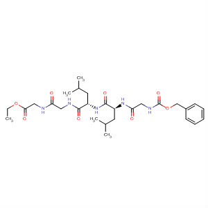 Glycine,N-[N-[N-[N-[N-[(phenylmethoxy)carbonyl]glycyl]-L-leucyl]-L-leucyl]glycyl]-,ethyl ester