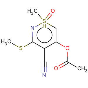 1l4-1,2-Thiazine-4-carbonitrile, 5-(acetyloxy)-1-methyl-3-(methylthio)-,1-oxide