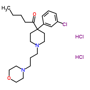 1-[4-(3-chlorophenyl)-1-(3-morpholin-4-ylpropyl)piperidin-4-yl]pentan-1-one dihydrochloride