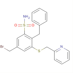 Benzenesulfonamide,5-(bromomethyl)-2-(phenylmethyl)-3-[(2-pyridinylmethyl)thio]-