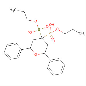 Phosphonic acid,(tetrahydro-4-hydroxy-1,1-dioxido-2,6-diphenyl-2H-thiopyran-4-yl)-,dipropyl ester