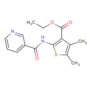 3-Thiophenecarboxylic acid,4,5-dimethyl-2-[(3-pyridinylcarbonyl)amino]-, ethyl ester