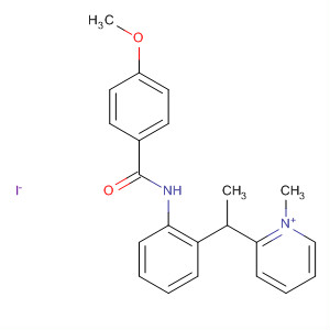 Pyridinium, 2-[1-[2-[(4-methoxybenzoyl)amino]phenyl]ethyl]-1-methyl-,iodide