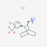 [(7R,8S)-8-[4-chloro-3-(trifluoromethyl)phenyl]-7-bicyclo[2.2.2]octanyl]methyl-methylazanium chloride