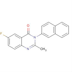 4(3H)-Quinazolinone, 6-fluoro-2-methyl-3-(2-naphthalenyl)-