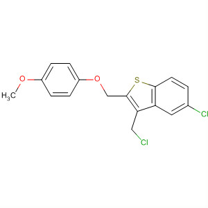 Benzo[b]thiophene,5-chloro-3-(chloromethyl)-2-[(4-methoxyphenoxy)methyl]-