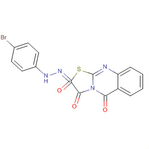 5H-Thiazolo[2,3-b]quinazoline-2,3,5-trione,2-[(4-bromophenyl)hydrazone]