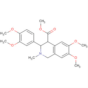 4-Isoquinolinecarboxylic acid,3-(3,4-dimethoxyphenyl)-1,2,3,4-tetrahydro-6,7-dimethoxy-2-methyl-,methyl ester, trans-