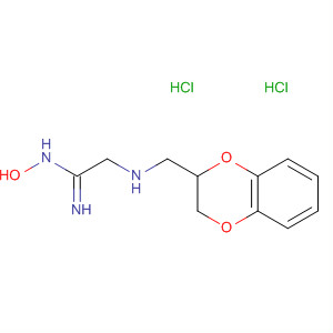 Ethanimidamide,2-[[(2,3-dihydro-1,4-benzodioxin-2-yl)methyl]amino]-N-hydroxy-,dihydrochloride