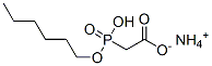 ((Hexyloxy)hydroxyphosphinyl)acetic acid monoammonium salt