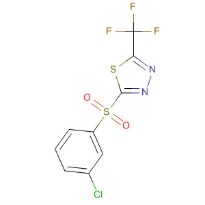 1,3,4-Thiadiazole, 2-[(3-chlorophenyl)sulfonyl]-5-(trifluoromethyl)-