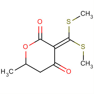 2H-Pyran-2,4(3H)-dione, 3-[bis(methylthio)methylene]dihydro-6-methyl-