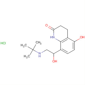 2(1H)-Quinolinone,8-[2-[(1,1-dimethylethyl)amino]-1-hydroxyethyl]-3,4-dihydro-5-hydroxy-,monohydrochloride