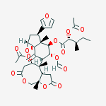 6-[5-(acetyloxy)-4,9a-dimethyl-2,7-dioxooctahydro-2H-furo[2,3-c]oxocin-4-yl]-5-(formyloxy)-3-(furan-3-yl)-3a-methyl-7-methylideneoctahydroindeno[1,7a-b]oxiren-4-yl 2-(acetyloxy)-3-methylpentanoate