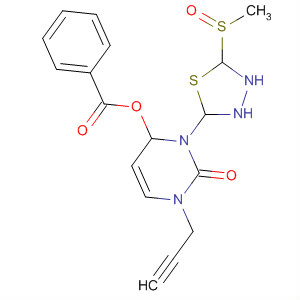 2(1H)-Pyrimidinone,4-(benzoyloxy)tetrahydro-3-[5-(methylsulfinyl)-1,3,4-thiadiazol-2-yl]-1-(2-propynyl)-