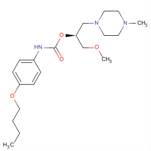 Carbamic acid, (4-butoxyphenyl)-,(1S)-1-(methoxymethyl)-2-(4-methyl-1-piperazinyl)ethyl ester