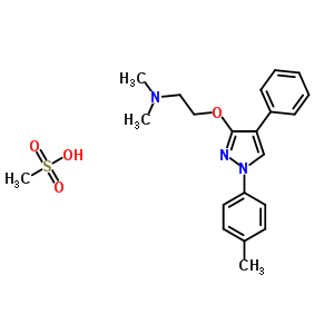 N,N-dimethyl-2-{[1-(4-methylphenyl)-4-phenyl-1H-pyrazol-3-yl]oxy}ethanamine methanesulfonate