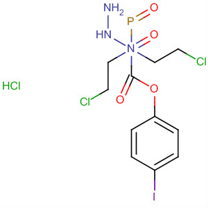Phosphoramidohydrazidic acid, N,N-bis(2-chloroethyl)-, 4-iodophenylester, monohydrochloride