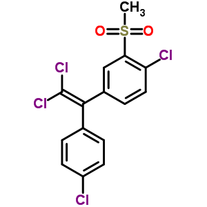 Benzene, 1-chloro-4-(2,2-dichloro-1-(4-chlorophenyl)ethenyl)-2-(methylsulfonyl)-