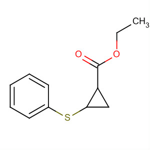 Cyclopropanecarboxylic acid, 2-(phenylthio)-, ethyl ester, cis-