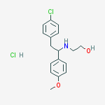 2-[[2-(4-chlorophenyl)-1-(4-methoxyphenyl)ethyl]amino]ethanol