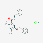 benzyl 2-amino-4-methoxy-5-phenylmethoxybenzoate,hydrochloride