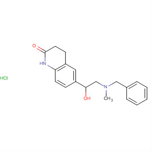 2(1H)-Quinolinone,3,4-dihydro-6-[1-hydroxy-2-[methyl(phenylmethyl)amino]ethyl]-,monohydrochloride