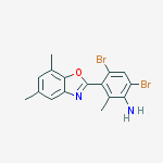4,6-DIBROMO-3-(5,7-DIMETHYL-1,3-BENZOXAZOL-2-YL)-2-METHYLANILINE
