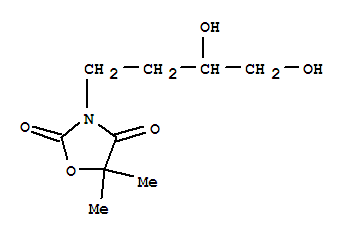 3-(3,4-dihydroxybutyl)-5,5-dimethyl-1,3-oxazolidine-2,4-dione