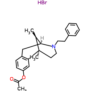 (2S,6R,11R)-6,11-dimethyl-3-(2-phenylethyl)-1,2,3,4,5,6-hexahydro-2,6-methano-3-benzazocin-8-yl acetate hydrobromide