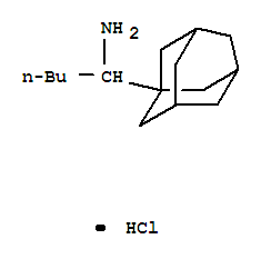 1-(tricyclo[3.3.1.1~3,7~]dec-1-yl)pentan-1-amine hydrochloride (1:1)