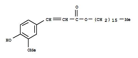 2-Propenoic acid, 3-(4-hydroxy-3-methoxyphenyl)-, hexadecyl ester
