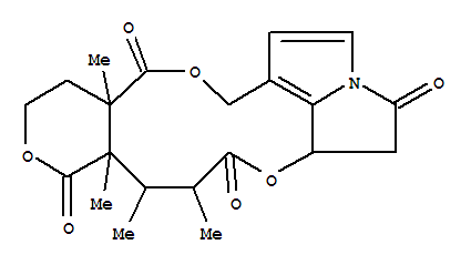 21-Norsenecionan-19-oicacid,3,8-didehydro-15,20-dihydro-12-(2-hydroxyethyl)-13,14-dimethyl-5,11,16-trioxo-,d-lactone, (all-x)-