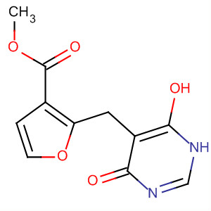 3-Furancarboxylic acid,2-[(1,4-dihydro-6-hydroxy-4-oxo-5-pyrimidinyl)methyl]-, methyl ester