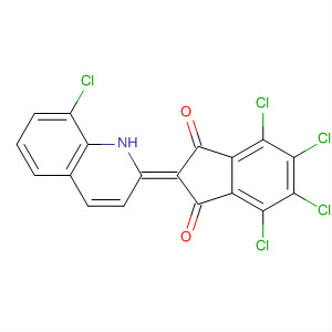 1H-Indene-1,3(2H)-dione,4,5,6,7-tetrachloro-2-(8-chloro-2(1H)-quinolinylidene)-