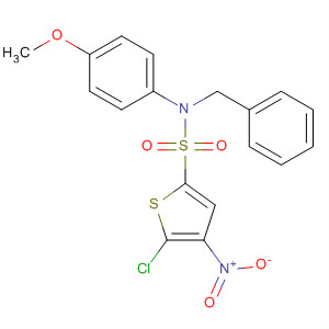 2-Thiophenesulfonamide,5-chloro-N-(4-methoxyphenyl)-4-nitro-N-(phenylmethyl)-
