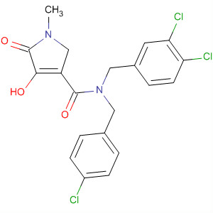 1H-Pyrrole-3-carboxamide,N-[(4-chlorophenyl)methyl]-N-[(3,4-dichlorophenyl)methyl]-2,5-dihydro-4-hydroxy-1-methyl-5-oxo-