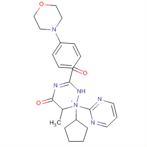 Pyrimido[5,4-e]-1,2,4-triazine-5,7(1H,6H)-dione,1-cyclopentyl-6-methyl-3-[4-(4-morpholinyl)phenyl]-